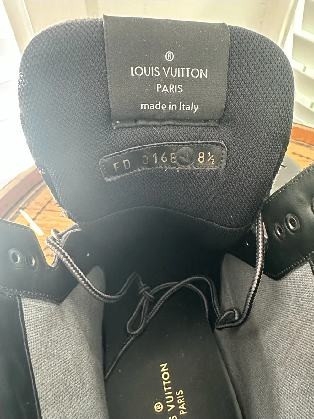 Authentic Louis Vuitton Oberkampf patch work Boots
